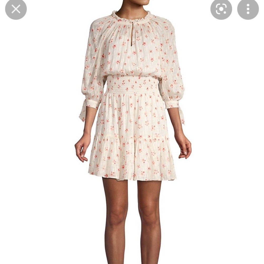 Rebecca Taylor Maui Clip long-sleeve floral dress